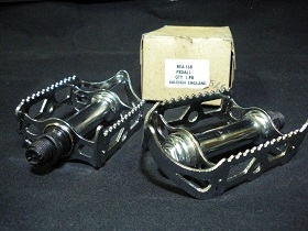 4" Pedals  NOS Vintage RALEIGH  PHILLIPS Pedals Inner Outer Cups 1 pair 2pics 