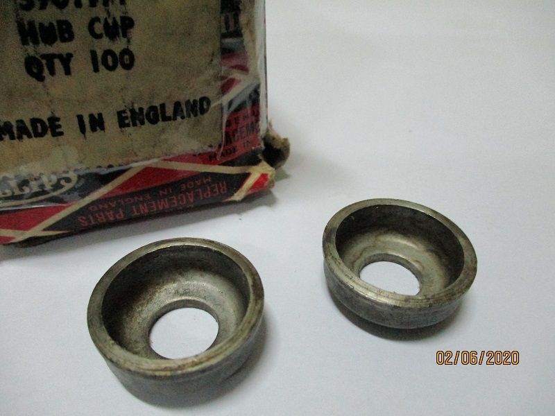 Vintage RALEIGH PHILLIPS Bicycle bike 1 pair cones cups for rear Hub NOS 1960s 